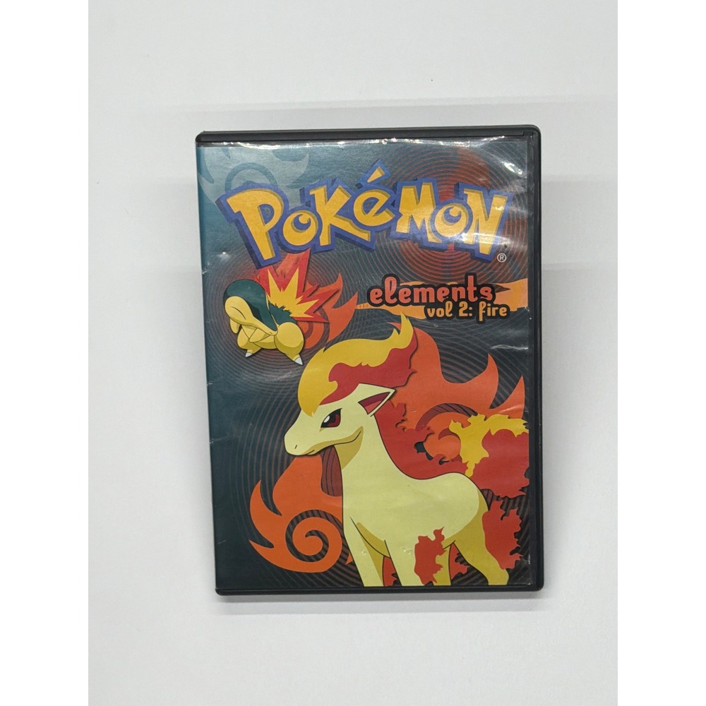 Pokemon Elements Vol 2 Fire DVD‎ 2009 Viz Media 3 Episodes Cyndaquil Torkoal